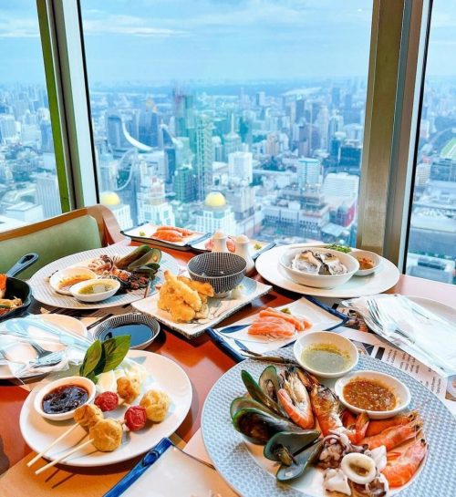 Thưởng thức bữa tiệc Buffet 86 Tầng – Baiyoke Sky BangKok